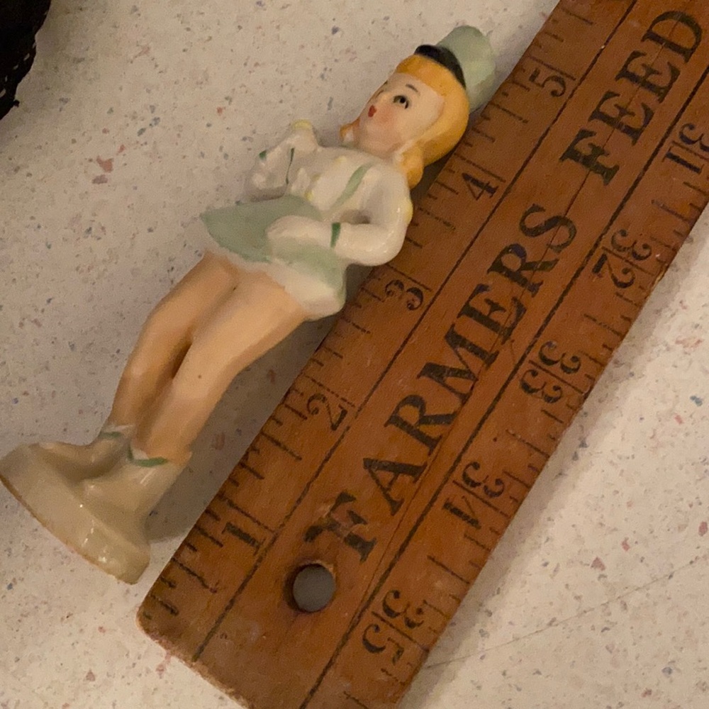 Vintage Majorette cake decor figure